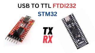 How to use USB To TTL Tutorial with STM32  USB To Serial [upl. by Eenwat]