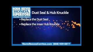 Axle Dust Seal and Hub Knuckle  Ask A Tech [upl. by Asuncion]