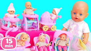 Baby Annabell amp NEW baby dolls for kids Kids play with baby doll bedroom amp doll video for kids [upl. by Elinor]