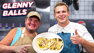 Glenny Balls Cooks GREATEST Breakfast Recipe  Whats For Lunch [upl. by Kennett126]