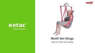 Molift Net Sling application  How to fold and apply Molift net slings [upl. by Burr]