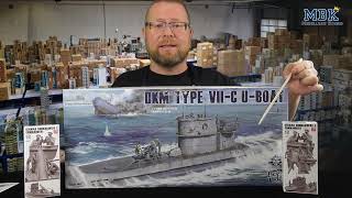 MBK packt aus SPEZIAL  135 DKM Typ VIIC UBoat amp German Submariners Crew Sets Border Model [upl. by Nnylirak307]