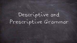 Prescriptive and Descriptive Grammar in HindiUrdu [upl. by Esinned]