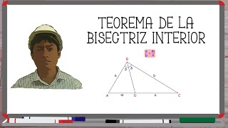 UNA BREVE DEMOSTRACIÓN DEL TEOREMA DE LA BISECTRIZ INTERIOR [upl. by Kcirdorb927]