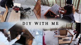 DIY with me  Building a dog house from scratch [upl. by Elorac212]