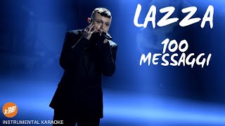 100 MESSAGGI  Lazza KARAOKE [upl. by Liahcim472]