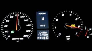 Mercedes C55 AMG Kleemann S7 58mph to 123mph [upl. by Aivatal]