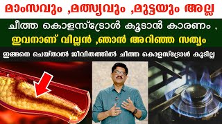 ഈ വില്ലനെ തിരിച്ചറിയാതെ പോയാൽ കൊളസ്‌ട്രോൾ cholesterol reducing foods malayalam Dr shimji [upl. by Canon768]