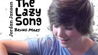 Bruno Mars quotThe Lazy Songquot  acoustic guitar cover by Jordan Jansen [upl. by Hnacogn486]