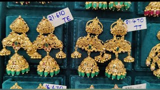 New model Chandbali earringsLatest gold haram collectionGold haram designsGold necklacemodels [upl. by Laicram]