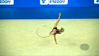 PODGORSEK Aleksandra SLO  2017 Rhythmic Worlds Pesaro ITA  Qualifications Hoop [upl. by Cogen178]