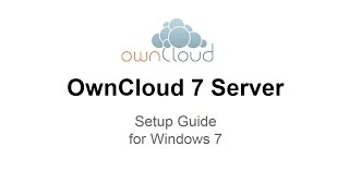 OwnCloud 7 Server Setup Windows 7 [upl. by Naejamron]