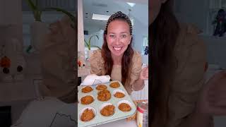 2 INGREDIENT PUMPKIN MUFFINS halloween momhack recipe pumpkinrecipe [upl. by Rebak469]