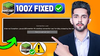 Internal Exception JavaiOIOException An Existing connection was forcibly closed  Minecraft Fix [upl. by Thibaud]