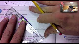 Circle Parts and Bisectors Similar Isosceles Conjecture Geometry lesson 1 pg 205 [upl. by Gomez]