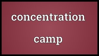 Concentration camp Meaning [upl. by Yrogerg]