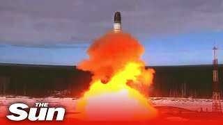 Russia test fires HUGE nuclear missile called Satan 2 [upl. by Jarl]