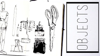 Drawing Objects · 30 Ways to Fill a Sketchbook · SemiSkimmedMin [upl. by Naujtna]