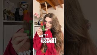 diy minecraft flowers 🌹 [upl. by Llertnov]