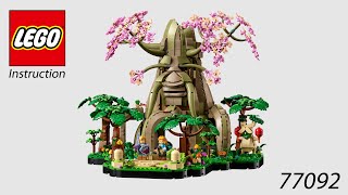 LEGO Instruction  The Legend of Zelda  77092  Great Deku Tree 2in1 [upl. by Alleen]