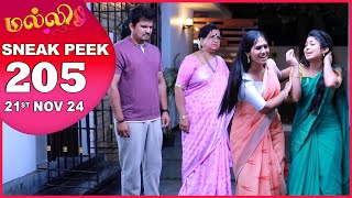 Malli Serial  EP 205 Sneak Peek  21st Nov 2024  Nikitha  Vijay  Saregama TV Shows Tamil [upl. by Ode260]