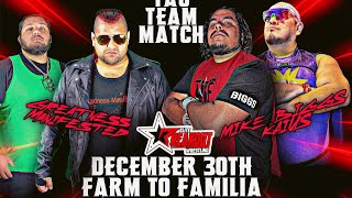 Mike Biggs amp Kaius VS Greatness Manifested  global tag team championship match 123023 SA TX [upl. by Carmita595]