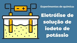 Experimentos de Química Eletrólise de Solução de iodeto de potássio [upl. by Mcclenon]