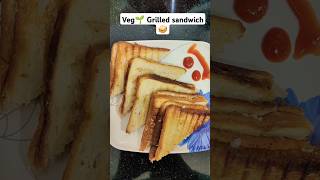 Veg🌱 Grilled सैंडविच 🥪।Super tasty Super easy 😋shorts shortsfeed sandwich snacks nasta foodie [upl. by Nanam]