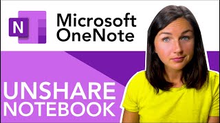 Microsoft OneNote How to Unshare or Stop Sharing a Notebook in Microsoft OneNote with Someone [upl. by Fleurette892]