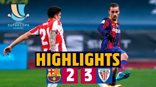 HIGHLIGHTS  Barça 23 Athletic Club  Spanish Super Cup Final [upl. by Vanessa568]