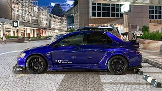 Rising Sun Tattoos Mitsubishi Evo 9 GT w Voltex widebody in Singapore [upl. by Hanonew]