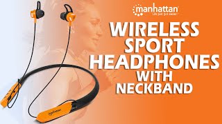 Wireless Sport Headphones with Neckband Video [upl. by Mikkanen]