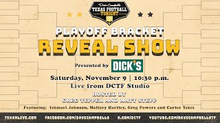 LIVE BRACKET REVEAL Exclusive Reveal of the 2024 UIL Texas High School Football Playoff Brackets [upl. by Ronaele]