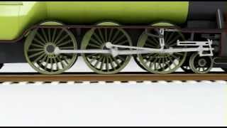 Flying Scotsman  walschaerts Valve Gear [upl. by Ydor628]