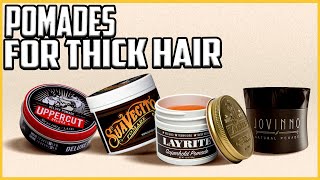 Top 5 Best Pomades For Thick Hair reviews [upl. by Alecram517]