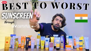 Your Favourite Sunscreen FAILED UV Camera Test  Best To Worst Sunscreen In India  Mridul Madhok [upl. by Easton201]