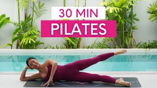 30 MIN PILATES WORKOUT  Classical Mat Pilates Inspired No Equipment [upl. by Lunseth612]