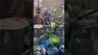 Stainless steel Green bowl making process shorts amazing utensils [upl. by Johann]