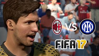 FIFA 17 in 2024  AC Milan vs Inter Milan  CPU vs CPU Sim [upl. by Venditti]