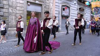 Corteo Giostra Cavalleresca di Sulmona 2024 con Adriana Volpe [upl. by Anaytat97]