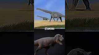 Alamosaurus vs Tyrannosaurus rex dinosaurs paleontology cretaceous theropod sauropod [upl. by Garda570]