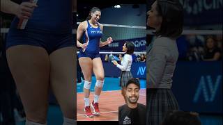 10 fit height worlds longest volleyball player sports gaming trending gameplay shorts [upl. by Irrahs]