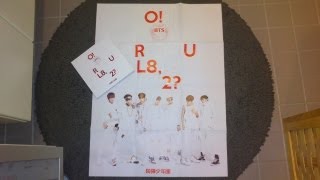 Unboxing BTS Bangtan Boys 방탄소년단 1st Mini Album ORUL82 OH ARE YOU LATE TOO [upl. by Drageruaeb191]