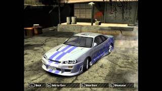 2Fast 2Furious Skyline in NFSMW [upl. by Chapland]