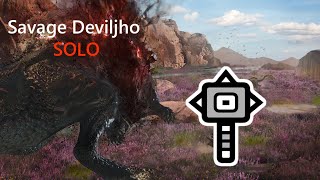 MHWIB  Savage Deviljho Solo Hammer [upl. by Michigan844]