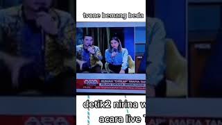 DETIK2 NIRINA ZUBIR WALK OUT SAAT LIVE TV 0NE shorts [upl. by Leandra]