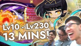 MapleStory Khali Lv10  Lv230 in 13mins [upl. by Chavez384]