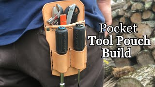 How to Make a Leather Pocket Tool Organizer [upl. by Tarra]