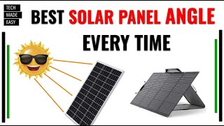 Get the BEST Solar Panel Angle Every time EcoFlow Solar Angle Guide [upl. by Yarw]