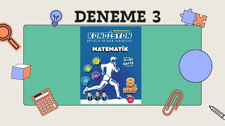 Newton Yayınları 8Sınıf Kondisyon Haftalık Kazanım Denemeleri  Deneme 3 Çözümleri [upl. by Annoyt]